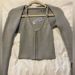 Sweater Tank + Cardigan Set